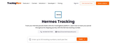 Hermes tracking page